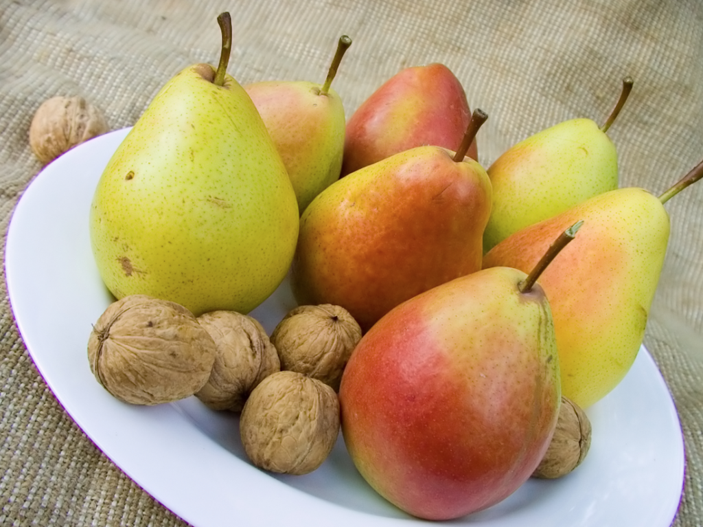 Pear and walnut bread and butter pudding recipe